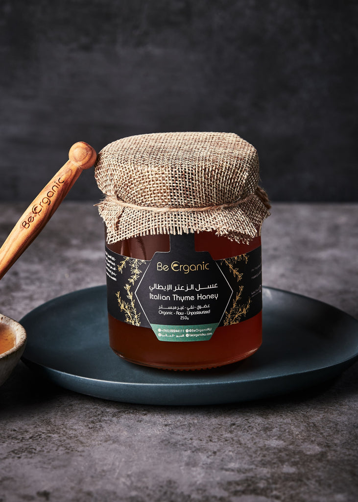 Italian Thyme Honey - Thyme Honey - rich antioxidant - improve immunity - be organic - beorganic - natural heal - بي أورجانيك - تقوية المناعة - عسل معجزة الشفاء - علاج طبيعي - مضادات الأكسدة - المناعة - عسل الزعتر الإيطالي - عسل الزعتر