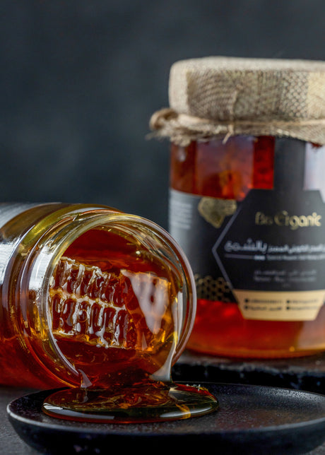 Kuwaiti Special Sidr Honey with Honeycomb - 500g - Be Organic