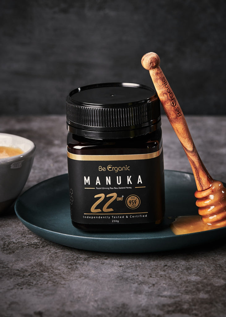 New Zealand UMF 22+ Manuka Honey - Manuka Honey - rich antioxidant - improve immunity - be organic - beorganic - natural heal - بي أورجانيك - تقوية المناعة - عسل معجزة الشفاء - علاج طبيعي - مضادات الأكسدة - المناعة - نيوزيلندا UMF 22+ عسل مانوكا - عسل المانوكا