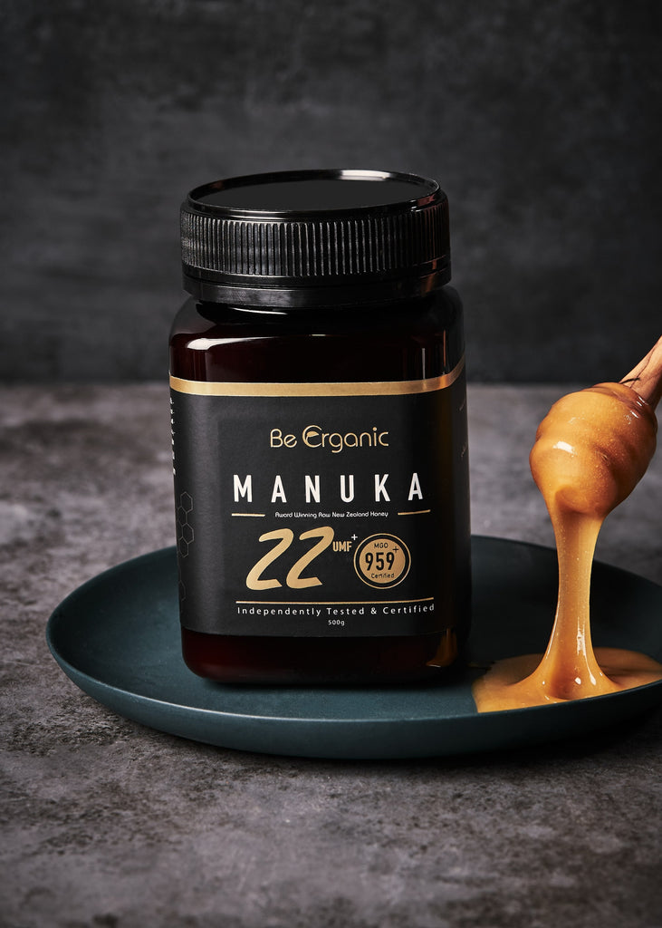 New Zealand UMF 22+ Manuka Honey - Manuka Honey - rich antioxidant - improve immunity - be organic - beorganic - natural heal - بي أورجانيك - تقوية المناعة - عسل معجزة الشفاء - علاج طبيعي - مضادات الأكسدة - المناعة - نيوزيلندا UMF 22+ عسل مانوكا - عسل المانوكا