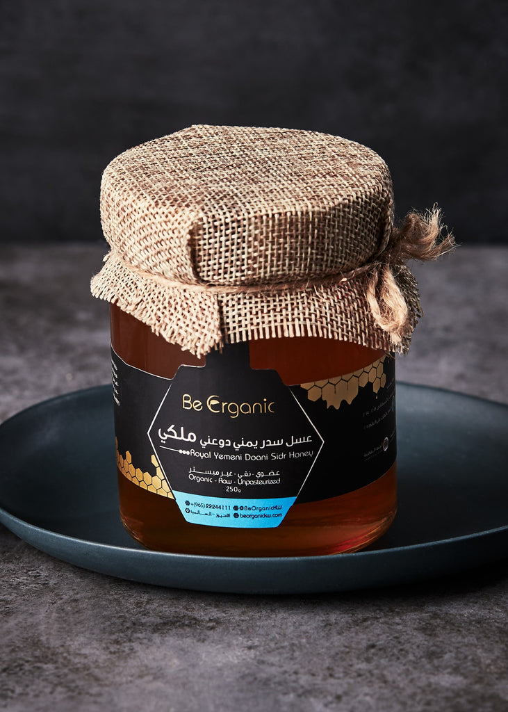 Yemeni Royal Doani Sidr Honey - Sidr Honey - rich antioxidant - improve immunity - be organic - beorganic - natural heal - بي أورجانيك - تقوية المناعة - عسل معجزة الشفاء - علاج طبيعي - مضادات الأكسدة - المناعة - عسل السدر اليمني الدوعني الملكي - عسل السدر